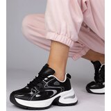 Gemre Black sports sneakers with thick soles Asetrina | shoptok.hr