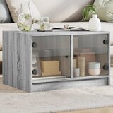  Stolić za kavu sa staklenim vratima boja hrasta 68x50x42 cm | shoptok.hr