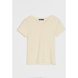 Sinsay Pamučna majica s V-izrezom | shoptok.hr