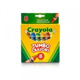 Crayola Crayola: 8 kosov barvne pastelne krede Jumbo Cene