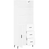  Visoka komoda bijela 69 5x34x180 cm konstruirano drvo | shoptok.hr