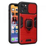 Onasi silikonski ovitek armor ring z zaščito kamere za iphone 13 6.1 - rdeč Cene