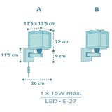 Dalber 63459 - Dečija zidna lampa BABY DINOS 1xE27/15W/230V šarena | Eponuda.com