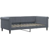  Dnevna postelja brez vzmetnice temno siva 90x190 cm žamet, (21653568) | Shoptok.si