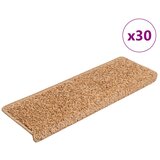  Prostirke za stepenice 30 kom 65x21x4 cm bež pravokutni rub | shoptok.hr