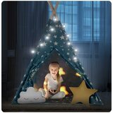 Teepee šator za djecu s nukido svjetlima - plavi | shoptok.hr