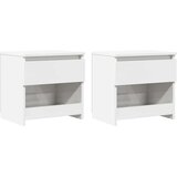  Noćni ormarić 2 kom sjajni bijeli 40x30x39 cm konstruirano drvo | shoptok.hr