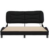  Okvir kreveta s LED-om bez madraca Hvar crni 160x200 cm od tkanine | shoptok.hr