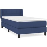  Krevet s oprugama i madracem plavi 80x200 cm od tkanine | shoptok.hr