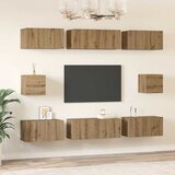  Set TV komoda 8 pcs Umjetnički hrast Konstruirano drvo | shoptok.hr