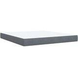 vidaXL Box spring postelja z vzmetnico temno siva 180x200 cm žamet | Shoptok.si