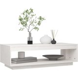 vidaXL stolić za kavu bijeli 110 x 50 x 33,5 cm od masivne borovine | shoptok.hr