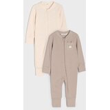 Sinsay Pamučni kombinezoni za bebe s motivom medvjedića 2 pack | shoptok.hr