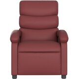  Električni masažni naslonjač od umjetne kože crvena boja vina | shoptok.hr