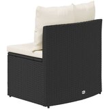  Set sofe 2 pcs Crna Solidno drvo akacije i poli ratan | shoptok.hr