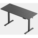 Vonhaus Črna električno nastavljiva dvižna pisalna miza 140 × 60 cm z USB-C polnilnim priključkom Cene
