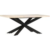  Blagovaonski stol od izbijeljenog drva manga 180 x 90 x 76 cm | shoptok.hr