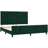  Okvir za krevet s uzglavljem tamnozeleni 180x200 cm baršunasti | Eponuda.com