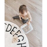 Lorena Canals Krem periv/ručno rađen pamučan dječji tepih ø150 cm ABC Natural Black – | shoptok.hr