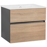 Støraa Zidni ormarić bez umivaonika u dekoru hrasta u prirodnoj boji 60x52 cm Wisla – Cijene