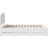  Okvir za krevet Bijela 140 x 190 cm Inženjersko Drvo - Bijela 140 x 190 cm | shoptok.hr