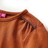  Dječja majica s dugim rukavima boja konjaka 104 | shoptok.hr