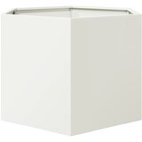 Vrtna sadilica bijela šesterokutna 69x60x45 cm čelična | Eponuda.com