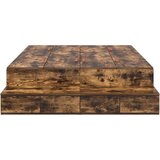  Krevet s prostorom za pohranu dimljeni hrast 120x200 cm | shoptok.hr
