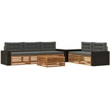  Set vanjskih sofa 6 kom. Prirodna i antracit | shoptok.hr