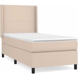  s oprugama i madrac cappuccino 90x200 cm od umjetne kože | shoptok.hr