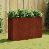  Povišena vrtna gredica 120 x 40 x 80 cm od čelika COR-TEN | shoptok.hr