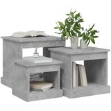  Stolići za kavu 3 kom siva boja betona od konstruiranog drva | shoptok.hr