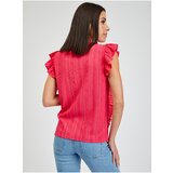 Orsay Dark pink women's t-shirt with ruffles - Women's | shoptok.hr