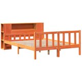 vidaXL Krevet s regalom za knjige bez madraca 160x200 cm masivno drvo | shoptok.hr