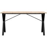  Blagovaonski stol Y-oblika 160x80x75 cm od borovine i čelik | shoptok.hr