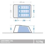 Olimp Sport Plavo beli šator za 3 osobe Blaster | ePonuda.com