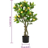  Umjetno stablo limuna 234 listova 90 cm zeleno | shoptok.hr
