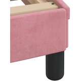 vidaXL Krevet s madracem ružičasti 100x200 cm baršunasti | shoptok.hr