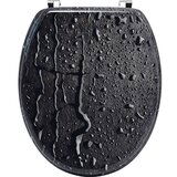 Tendance wc daska sa metalnim okovima 37,5X46 cm mdf, trostrani dezen kapljice | ePonuda.com