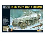 Warlord Games sd.kfz 251/9 ausf d (stummel) half-track cene