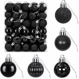  Set božićnih kuglica 150 kom. Crna 3 cm Polistiren | shoptok.hr
