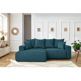 Bobochic Paris Plava baršunasti kutna garnitura Enjoy – | shoptok.hr