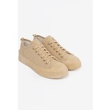 Shelvt Beige low sneakers for women | Shoptok.si