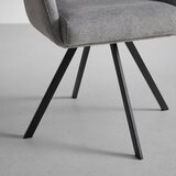 Bessagi Home naslanjač marie, siva, vrtljiv | Shoptok.si