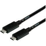 Roline USB kabel USB 3.2 gen. 2 (USB 3.1 gen. 2) USB-C® vtič 1.00 m črna zaščiten 11.02.9053, (20416589) | Shoptok.si
