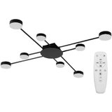 Toolight moderna stropna svjetilka crna 8-RUKA led APP523-8C | shoptok.hr