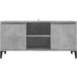 TV ormarić s metalnim nogama siva boja betona 103 5x35x50 cm | shoptok.hr
