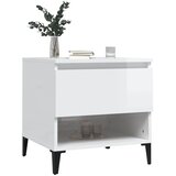  Bočni stolići 2 kom sjajni bijeli 50x46x50 cm konstruirano drvo | shoptok.hr