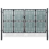 vidaXL crna jednostruka vrata za ogradu 300 x 200 cm Cijene