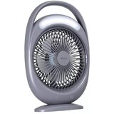  LED Punjivi stoni ventilator sa LED osvetljenjem LED/2,8W/5V USB 2400 mAh siva | Eponuda.com